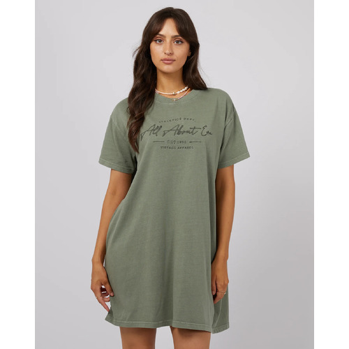 All About Eve Classic Tee Dress - Khaki