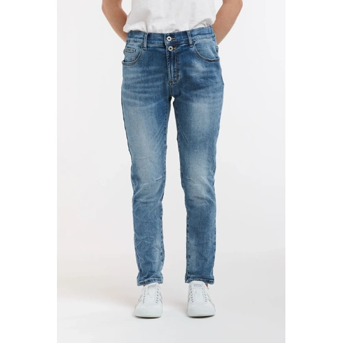 Italian Satr Emma No Distressing Jean - Light Wash Denim