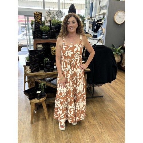 Miracle Boho Tier Maxi Dress - Soft Tan