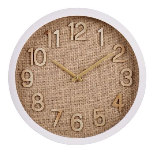 Amalfi Cunene Weave Wall Clock 40Cm - Brown