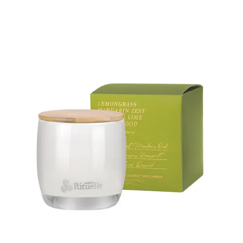 Urban Rituelle Soy Scented Candle 140gm - Lemongrass, Mandarin Zest, Tahitian Lime & Sandalwood