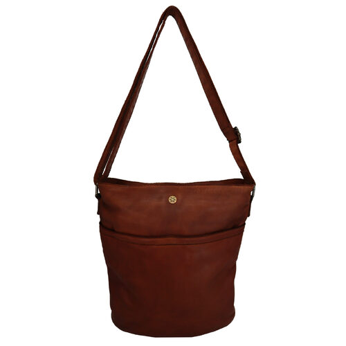 Kompanero Halsey Crossbody Bag - Cognac