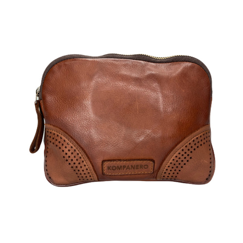 Kompanero Perrin Crossbody Bag - Cognac