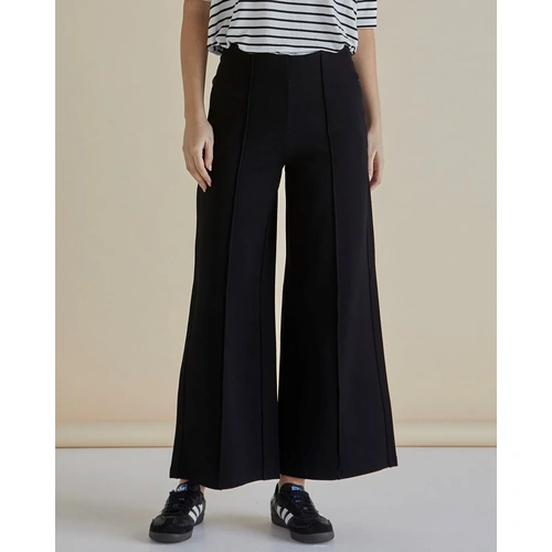 Betty Basics Elodie Wide Leg Ponte Pant - Black