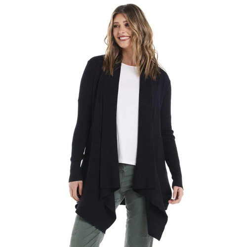 Betty Basics Alyssa Knit Cardigan - Graphite Black [Size: 14]