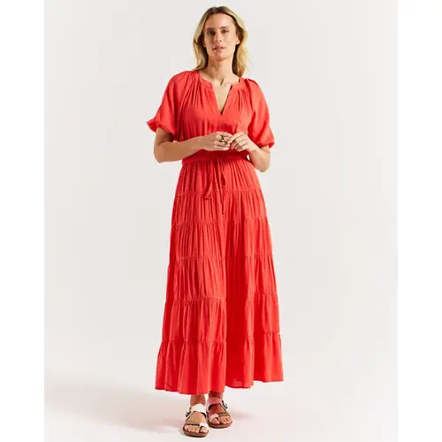 Betty Basics Aleja Dress - Fiesta Red