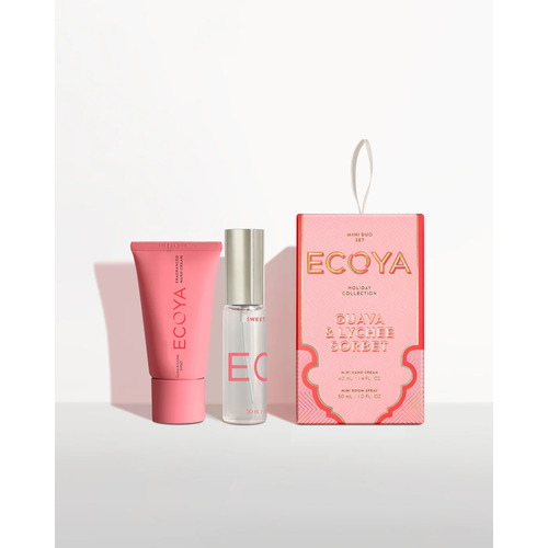 Ecoya Limited Edition Holiday Collection Mini Duo Set - Guava & Lychee Sorbet