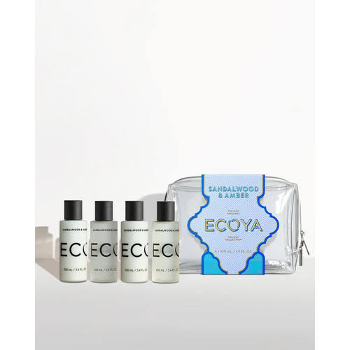 Ecoya Limited Edition Holiday Collection Mini Takeaway Set - Sandalwood & Amber