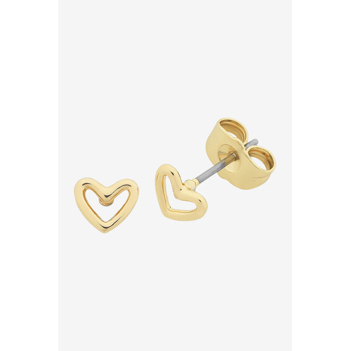 Liberte Petite Heart Earrings - Gold