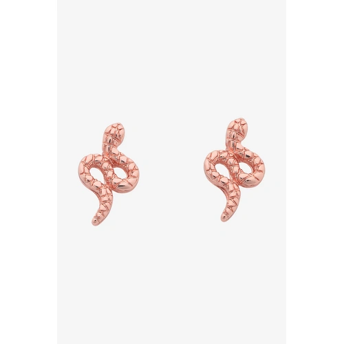 Liberte Petite Boa Earrings - Rose Gold