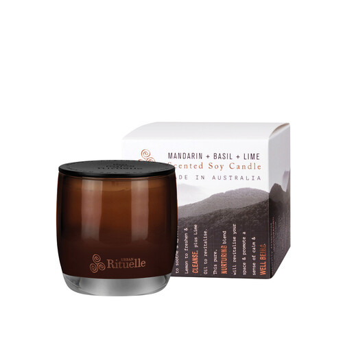 Urban Rituelle Equilibrium 140gm Soy Candle - Mandarin, Basil & Lime