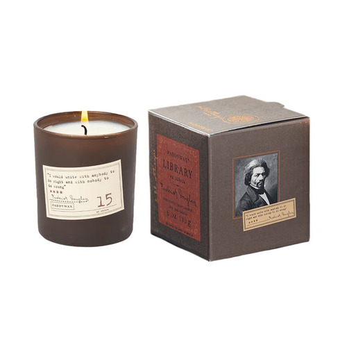 Paddywax 6oz Library Candle - Frederick Douglass