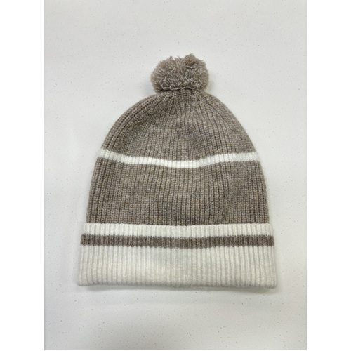 Holiday Harper Beanie - Taupe