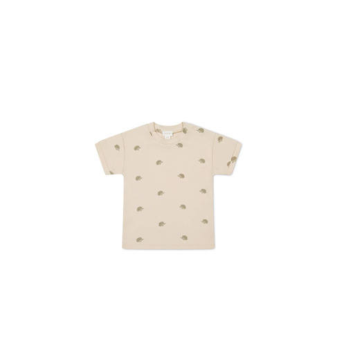 Jamie Kay Pime Cotton Eddie T-Shirt - Henry Hedgehog Birch