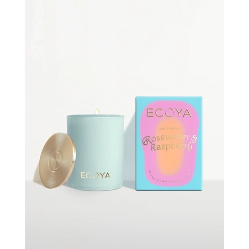 Ecoya Limited Edition Sorbet Summer: Madison Candle - Rosewater & Raspberry