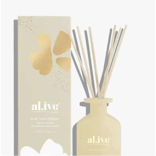 Al.ive Body Mini Reed Diffuser - Golden Wattle & Citrus