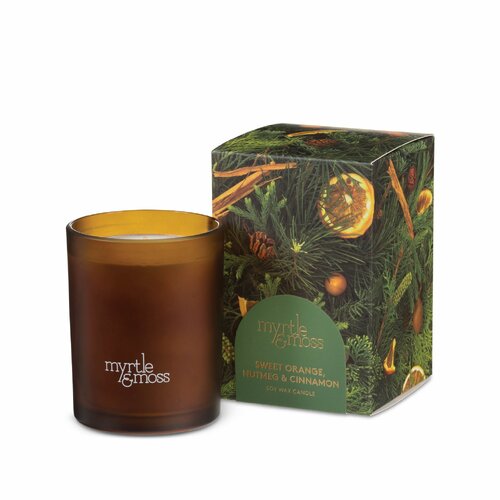 Myrtle & Moss Christmas Candle - Sweet Orange, Nutmeg & Cinnamon