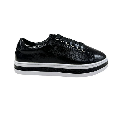 Alfie & Evie Paradise W Leather Sneaker - Black Patent