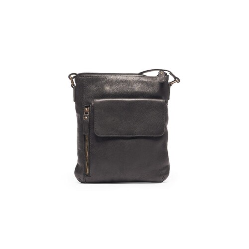 Rugged Hide Ruth Crossbody Bag - Black