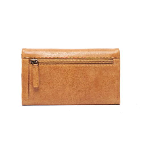 Rugged Hide Erin Leather Wallet - Tan