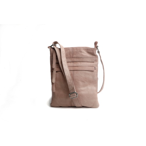 Rugged Hide Wendy 2 Front Zip Sling Bag - Latte