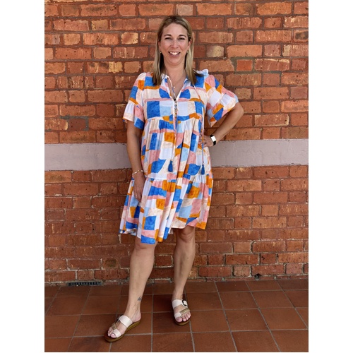 Salty Bright Short Gorman Dress - Print