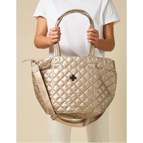 Stella+Gemma Quilted Tote Bag - Champagne