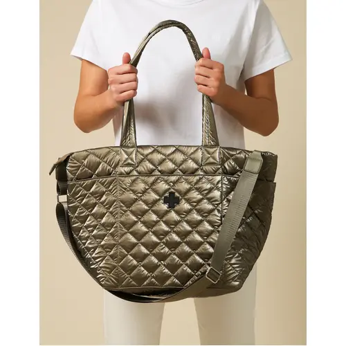 Stella+Gemma Quilted Tote Bag - Khaki