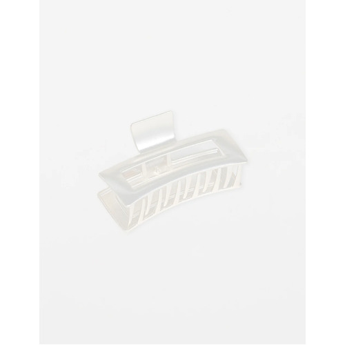 Stella+Gemma Rectangle Claw Clip - Matt White