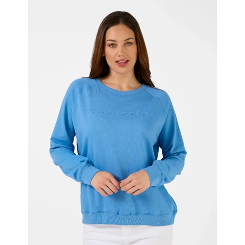 Stella+Gemma Classic Logo Sweater - Sky [Size: 10]