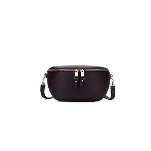 Black Caviar Designs Chelsea Crossbody Bag - Chocolate