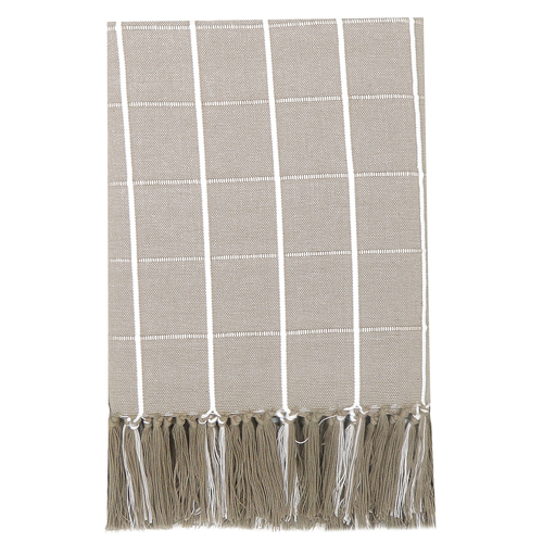 NF Living Idyllic Cotton Throw - Taupe