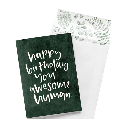 Emma Kate Co Happy Birthday You Awesome Human Greeting Card