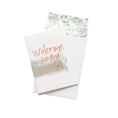 Emma Kate & Co Welcome to the World Card