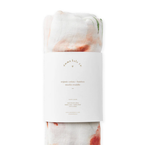 Emma Kate Co Baby Swaddle - Peony