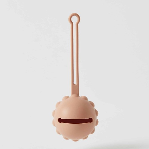 Nordic Kids Henny Silicone Dummy Holder - Terracotta