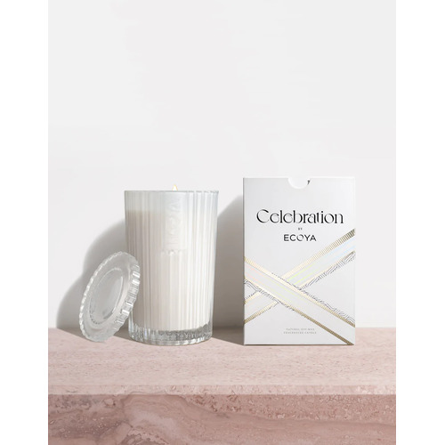 Ecoya Celebration Candle 345g - White Musk & Warm Vanilla